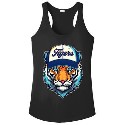 Vintage Detroit Baseball Tiger Sports Fan Ladies PosiCharge Competitor Racerback Tank