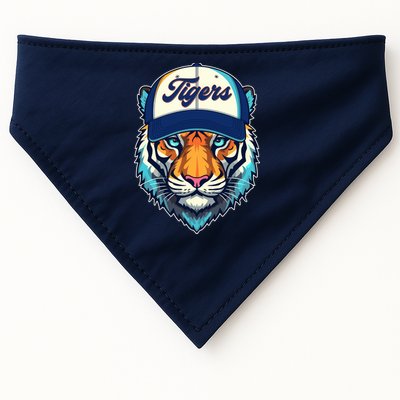 Vintage Detroit Baseball Tiger Sports Fan USA-Made Doggie Bandana