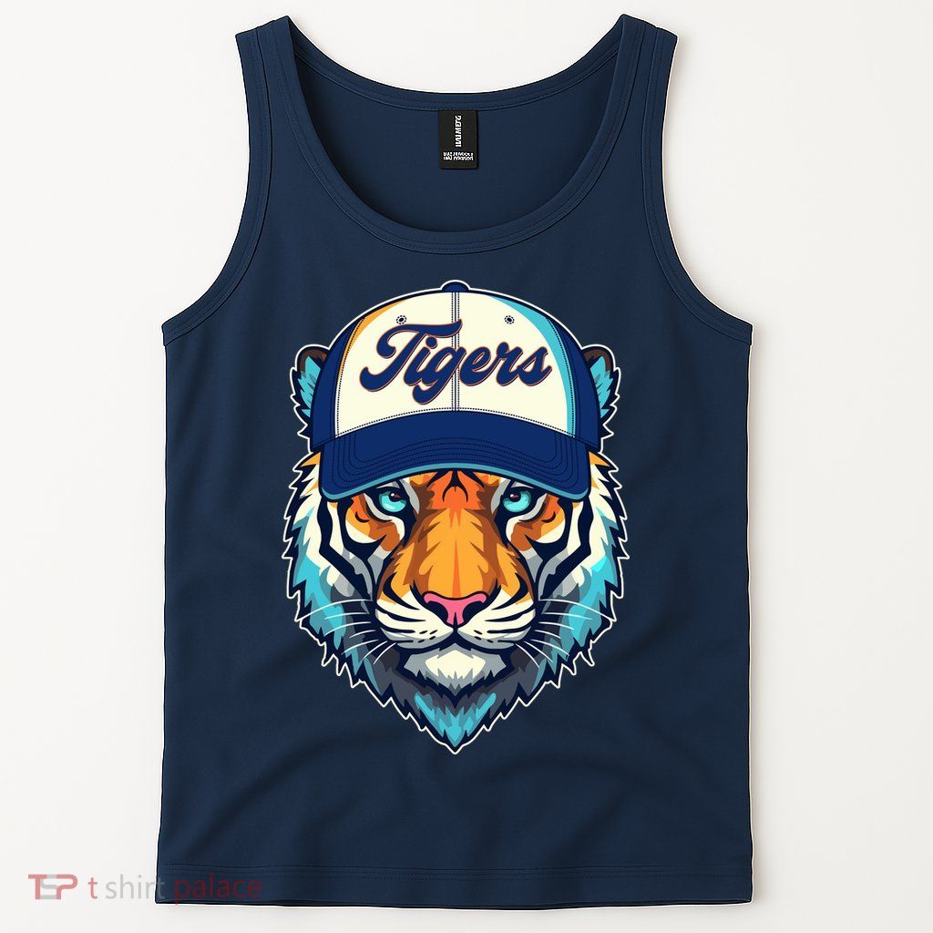 Vintage Detroit Baseball Tiger Sports Fan Tank Top