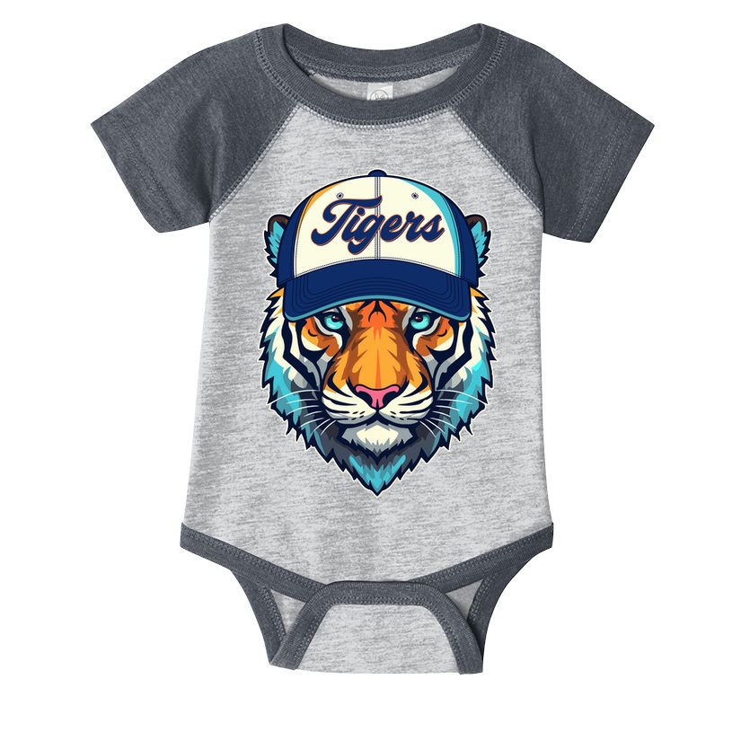 Vintage Detroit Baseball Tiger Sports Fan Infant Baby Jersey Bodysuit