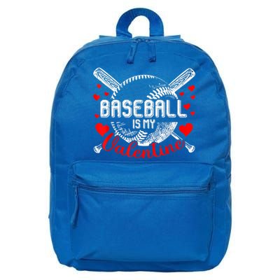 Valentines Day Baseball Is My Valentine Teenager Gift 16 in Basic Backpack