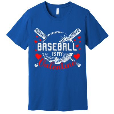 Valentines Day Baseball Is My Valentine Teenager Gift Premium T-Shirt