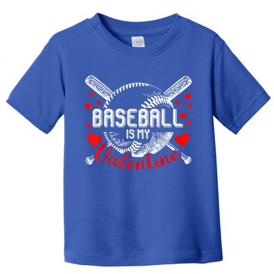 Valentines Day Baseball Is My Valentine Teenager Gift Toddler T-Shirt