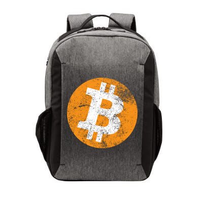 Vintage Distressed Bitcoin Logo Vector Backpack