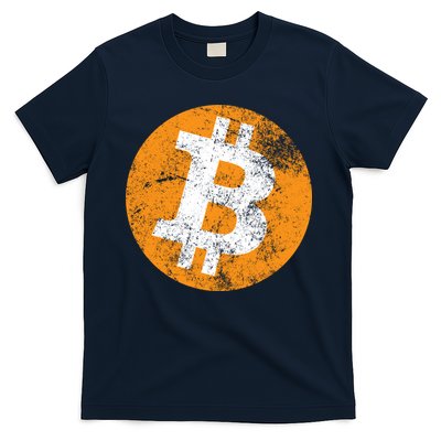 Vintage Distressed Bitcoin Logo T-Shirt