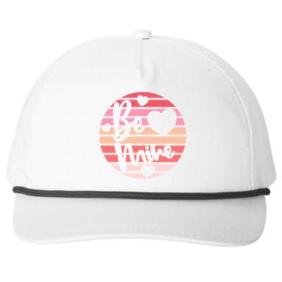 Valentines Day Be Mine Cute Hearts Lover Gift Snapback Five-Panel Rope Hat