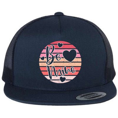 Valentines Day Be Mine Cute Hearts Lover Gift Flat Bill Trucker Hat