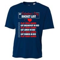 Valentines Day Bucket List Funny Video Games Gamer Boy Cooling Performance Crew T-Shirt