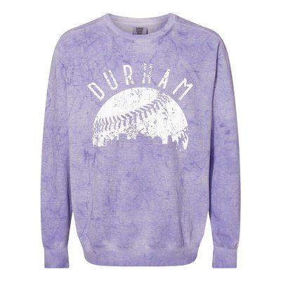 Vintage Durham Baseball Skyline Apparel Colorblast Crewneck Sweatshirt