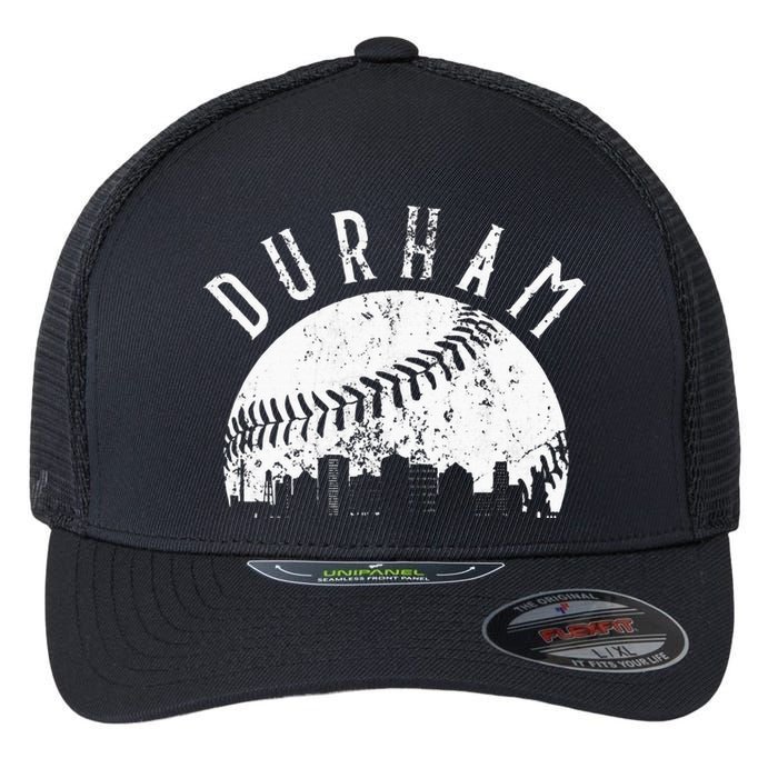 Vintage Durham Baseball Skyline Apparel Flexfit Unipanel Trucker Cap