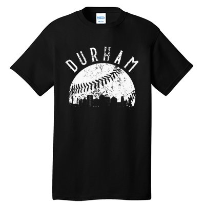 Vintage Durham Baseball Skyline Apparel Tall T-Shirt