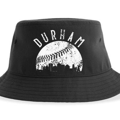 Vintage Durham Baseball Skyline Apparel Sustainable Bucket Hat