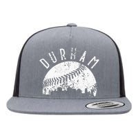 Vintage Durham Baseball Skyline Apparel Flat Bill Trucker Hat