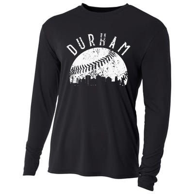 Vintage Durham Baseball Skyline Apparel Cooling Performance Long Sleeve Crew