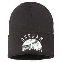 Vintage Durham Baseball Skyline Apparel Sustainable Knit Beanie