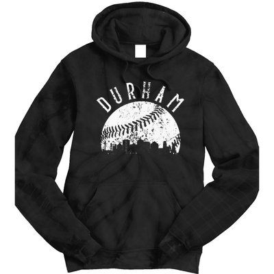 Vintage Durham Baseball Skyline Apparel Tie Dye Hoodie