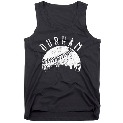 Vintage Durham Baseball Skyline Apparel Tank Top