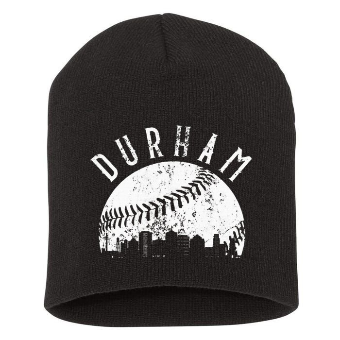 Vintage Durham Baseball Skyline Apparel Short Acrylic Beanie