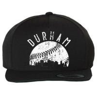 Vintage Durham Baseball Skyline Apparel Wool Snapback Cap