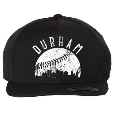 Vintage Durham Baseball Skyline Apparel Wool Snapback Cap