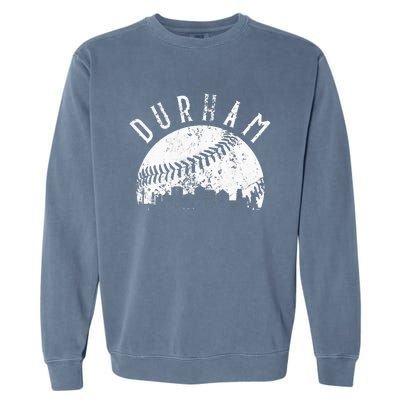 Vintage Durham Baseball Skyline Apparel Garment-Dyed Sweatshirt