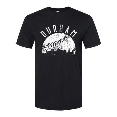 Vintage Durham Baseball Skyline Apparel Softstyle CVC T-Shirt