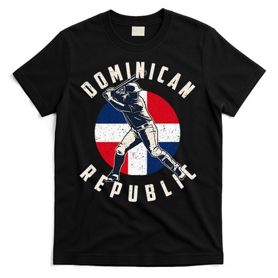 Vintage Dominican Baseball Batter Dominican T-Shirt