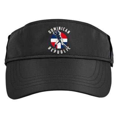 Vintage Dominican Baseball Batter Dominican Adult Drive Performance Visor