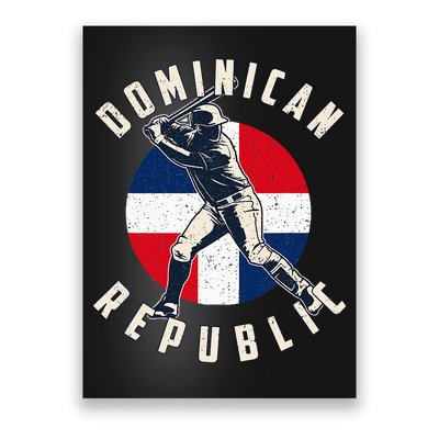 Vintage Dominican Baseball Batter Dominican Poster