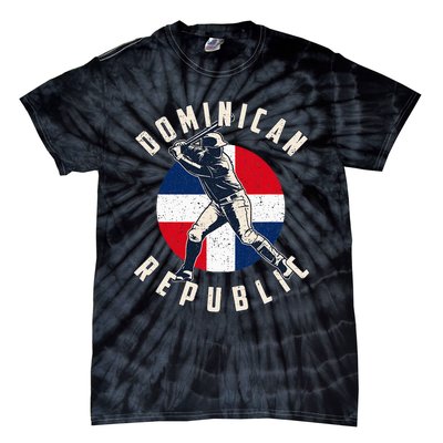 Vintage Dominican Baseball Batter Dominican Tie-Dye T-Shirt