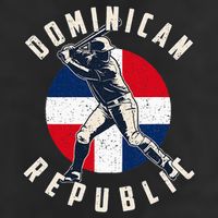 Vintage Dominican Baseball Batter Dominican Hat