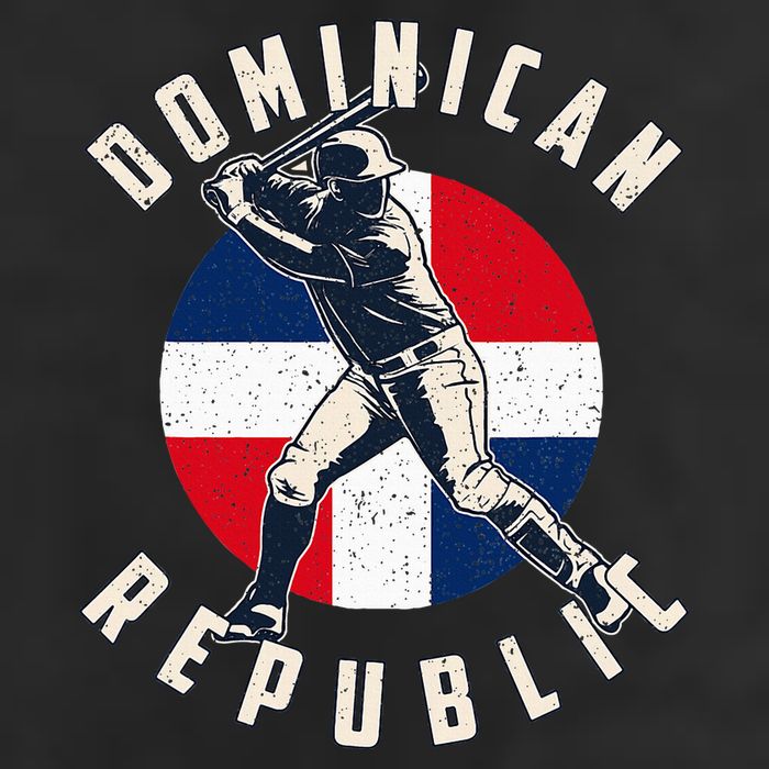 Vintage Dominican Baseball Batter Dominican Hat