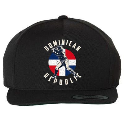 Vintage Dominican Baseball Batter Dominican Wool Snapback Cap
