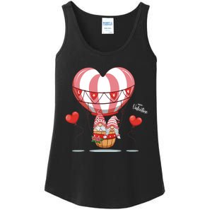 Valentines Day Balloon With Gnome Baby Boy Valentines Day Ladies Essential Tank