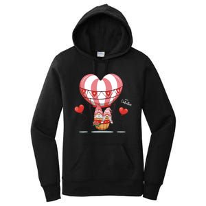 Valentines Day Balloon With Gnome Baby Boy Valentines Day Women's Pullover Hoodie