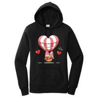 Valentines Day Balloon With Gnome Baby Boy Valentines Day Women's Pullover Hoodie