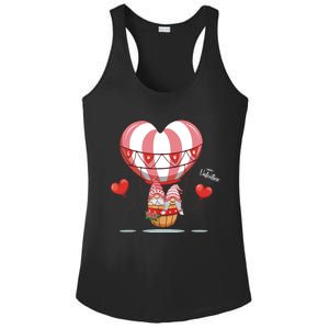 Valentines Day Balloon With Gnome Baby Boy Valentines Day Ladies PosiCharge Competitor Racerback Tank