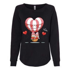 Valentines Day Balloon With Gnome Baby Boy Valentines Day Womens California Wash Sweatshirt