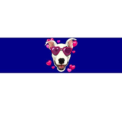 Valentines Day Bull Terrier Heart Couples Love Day Dog Lover Cool Gift Bumper Sticker