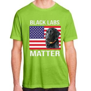 Veterans Day Black Labs Lives Matter Parody Labrador Dog Adult ChromaSoft Performance T-Shirt