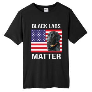 Veterans Day Black Labs Lives Matter Parody Labrador Dog Tall Fusion ChromaSoft Performance T-Shirt