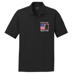 Veterans Day Black Labs Lives Matter Parody Labrador Dog PosiCharge RacerMesh Polo