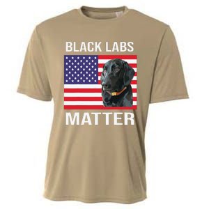 Veterans Day Black Labs Lives Matter Parody Labrador Dog Cooling Performance Crew T-Shirt