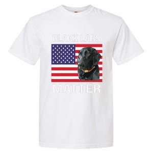 Veterans Day Black Labs Lives Matter Parody Labrador Dog Garment-Dyed Heavyweight T-Shirt