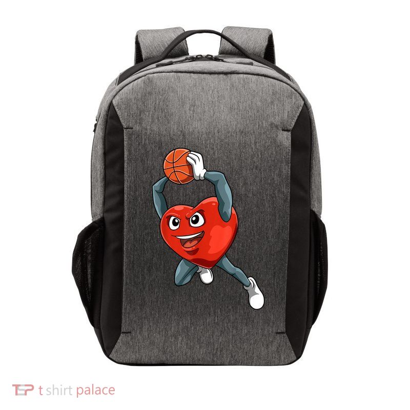 ValentineS Day Basketball Heart Basketball Valentines Vector Backpack