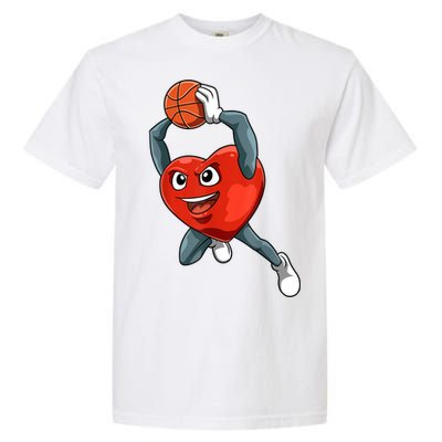 ValentineS Day Basketball Heart Basketball Valentines Comfort Colors T-Shirt