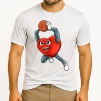 ValentineS Day Basketball Heart Basketball Valentines Cooling Performance Crew T-Shirt