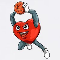 ValentineS Day Basketball Heart Basketball Valentines Sustainable Bucket Hat