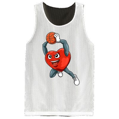 ValentineS Day Basketball Heart Basketball Valentines Mesh Reversible Basketball Jersey Tank