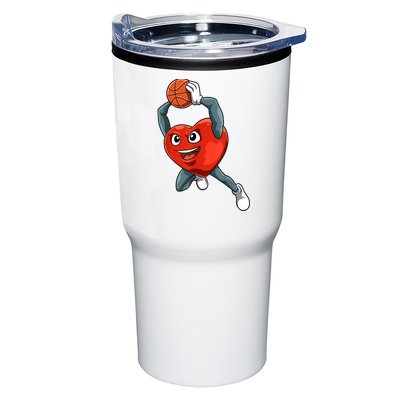 ValentineS Day Basketball Heart Basketball Valentines Tumbler